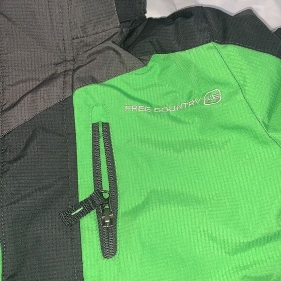 Free Country Kids XS Black & Green FCXtreme Extreme Performance Jacket - Picture 10 of 13